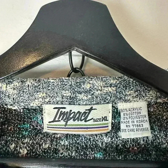 Vintage Impact Striped Patterned Sweater Size XL - Picture 3 of 4